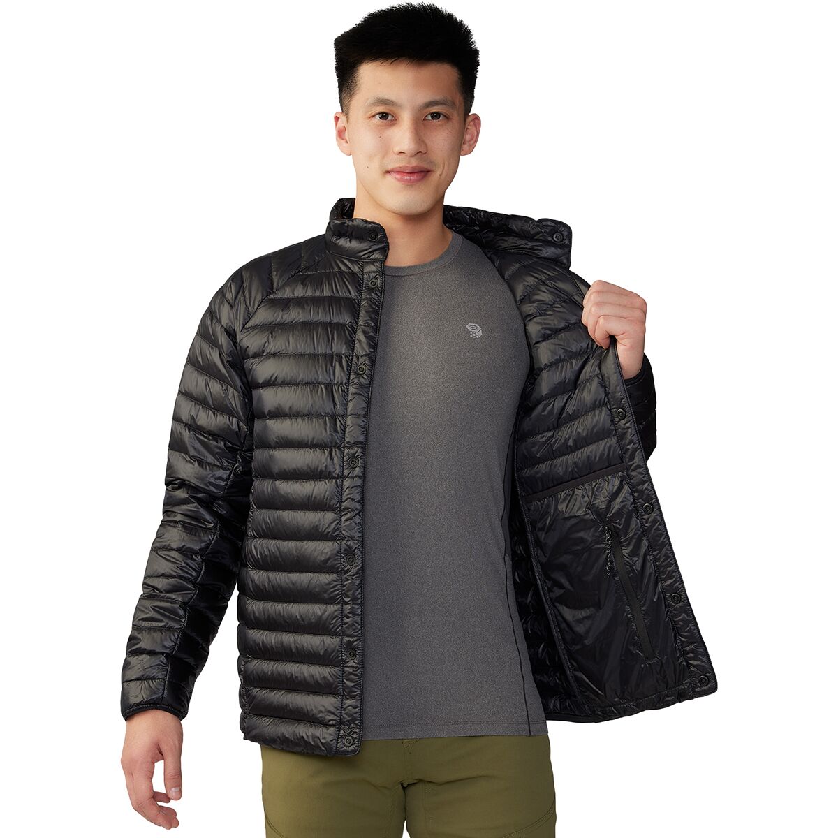 Mountain Hardwear Ghost Whisperer Snap Jacket Men s Clothing