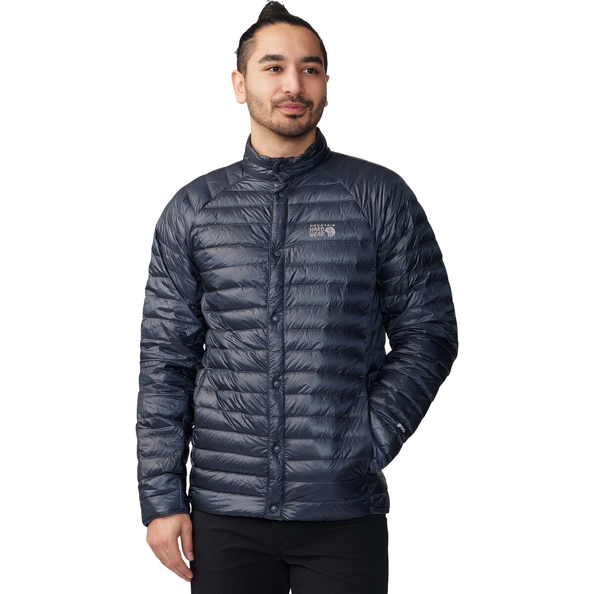 Mountain Hardwear Ghost Whisperer Snap Jacket - Men's Blue Slate, XL