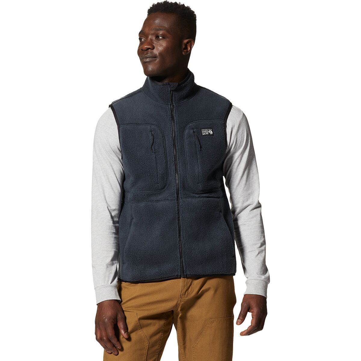 Mountain Hardwear HiCamp Fleece Vest - Men's Dark Storm, S