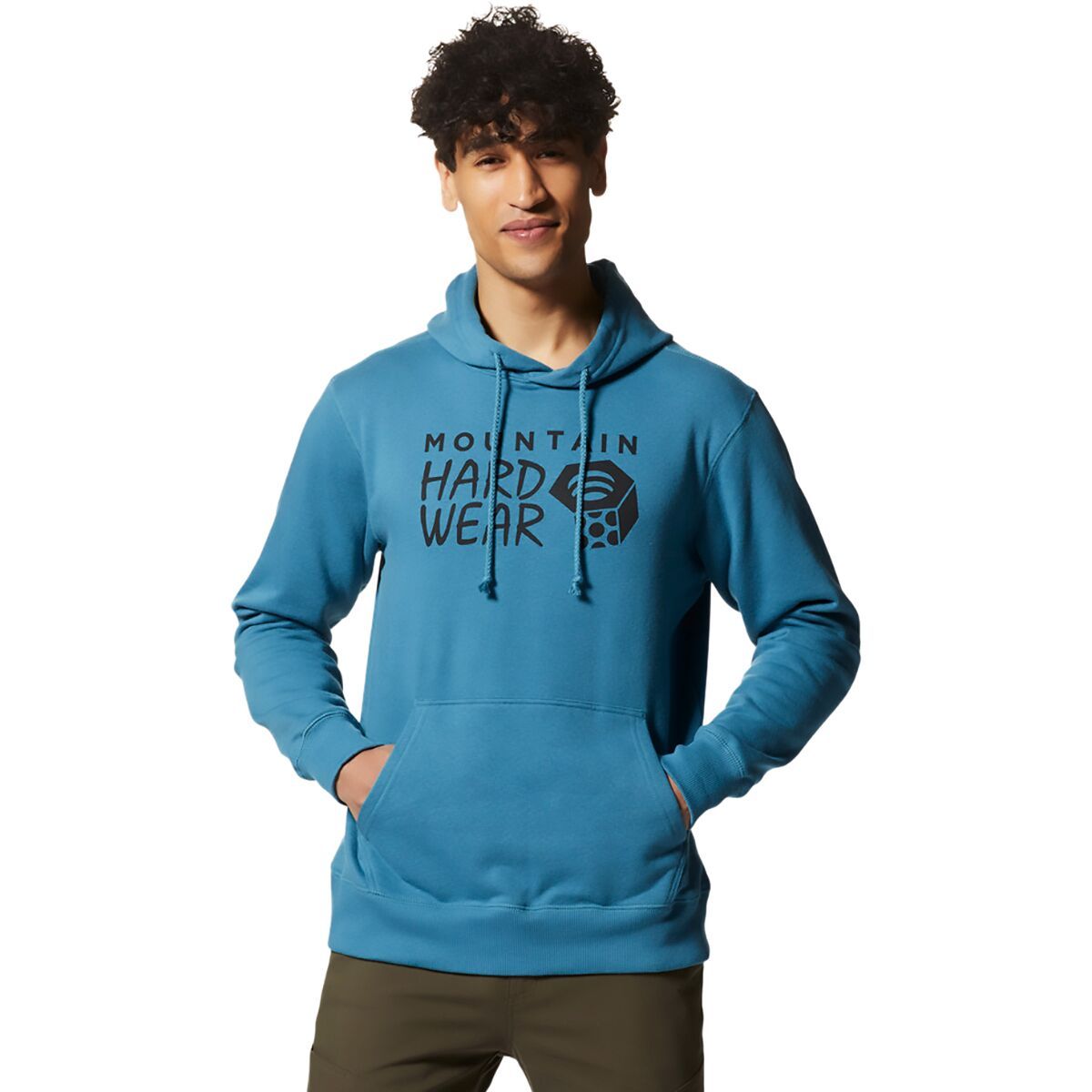 Image of Mountain Hardwear MHW Logo Pullover Hoodie - Men's Caspian, L