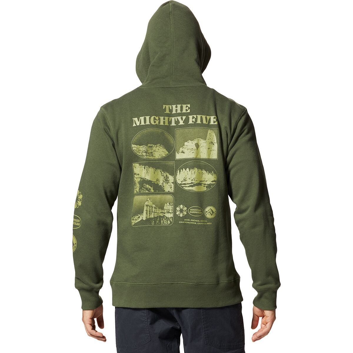 Mountain Hardwear MHW Mighty Five Pullover Hoodie - Men's Surplus Green, XXL