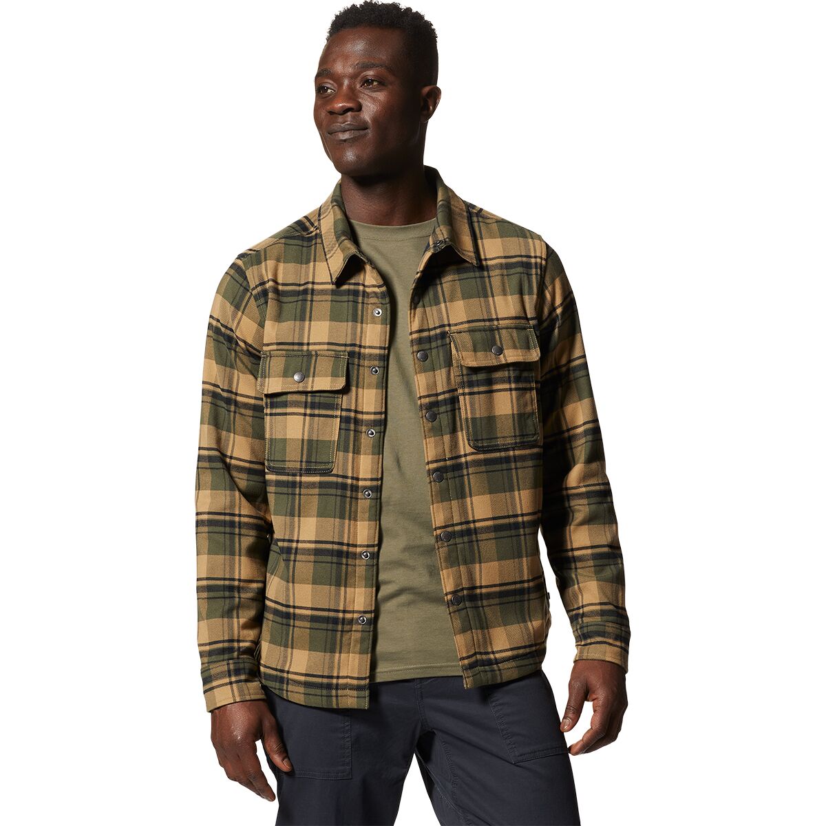 Mountain Hardwear Outpost Lined 長袖シャツ S Mountain Hardwear Outpost Long-Sleeve Lined Shirt - Men's