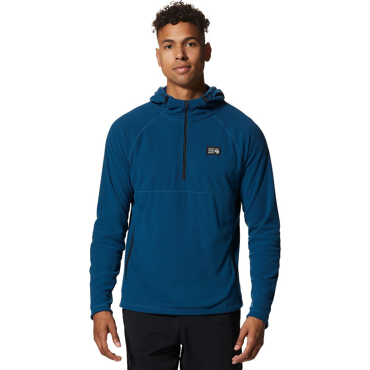 Mountain Hardwear Summit Grid Hoodie - Men's Dark Caspian, S