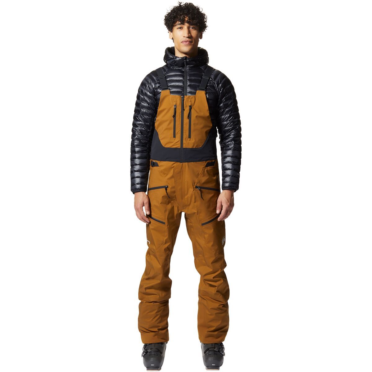 Mountain Hardwear Viv GORE-TEX PRO Bib - Men's Golden Brown, XXL/Reg
