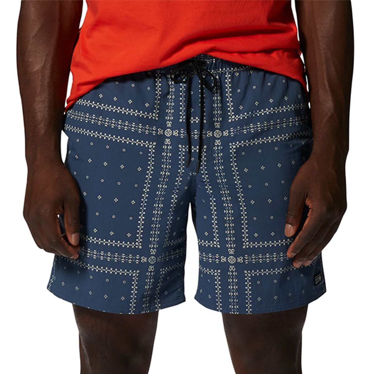 Mountain Hardwear Stryder Swim Short - Men's Zinc Bandana Grid, XL/Short