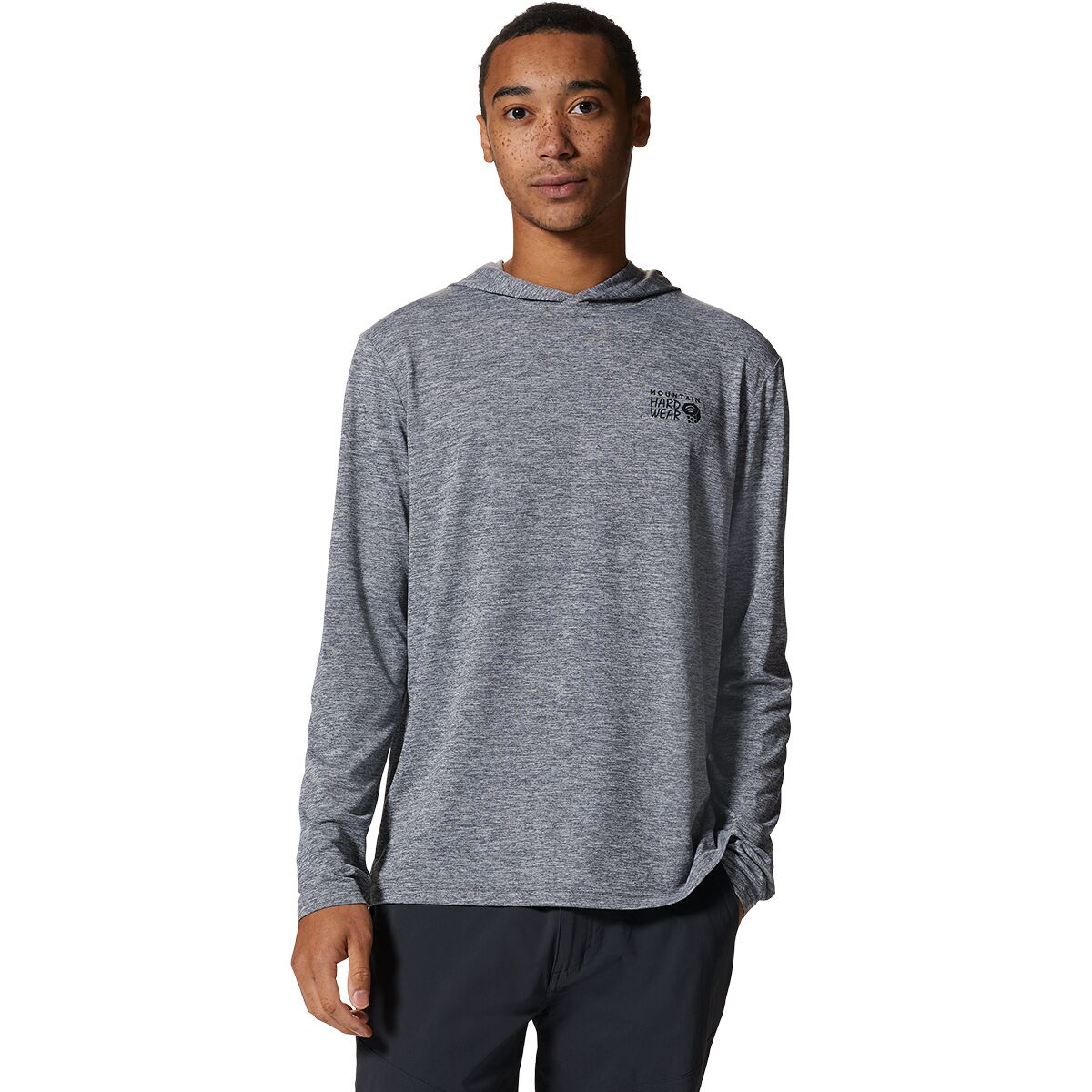Image of Mountain Hardwear Sunblocker Hoodie - Men's Foil Grey Heather, XL