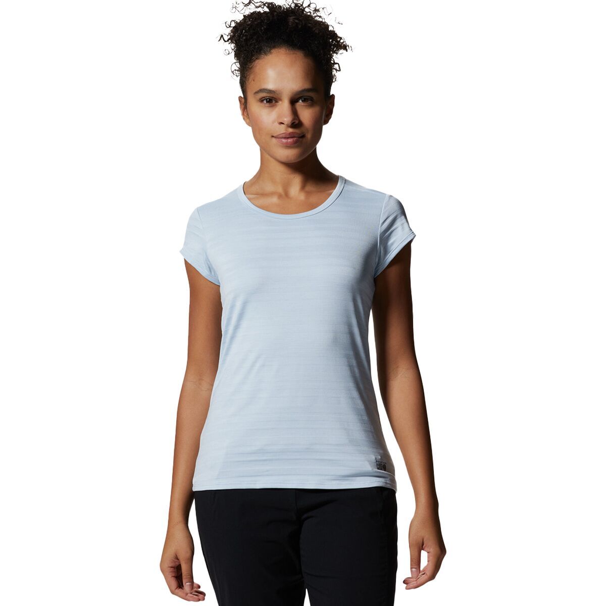 Mountain Hardwear Mighty Stripe Short-Sleeve Top - Women's Arctic Ice, XS