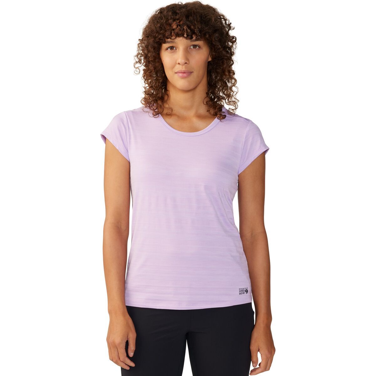 Image of Mountain Hardwear Mighty Stripe Short-Sleeve Top - Women's Wisteria, S