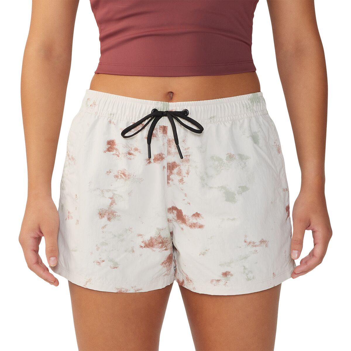 Mountain Hardwear Stryder Swim Short - Women's Dark Quartz Nebula Dye Print, L/Reg