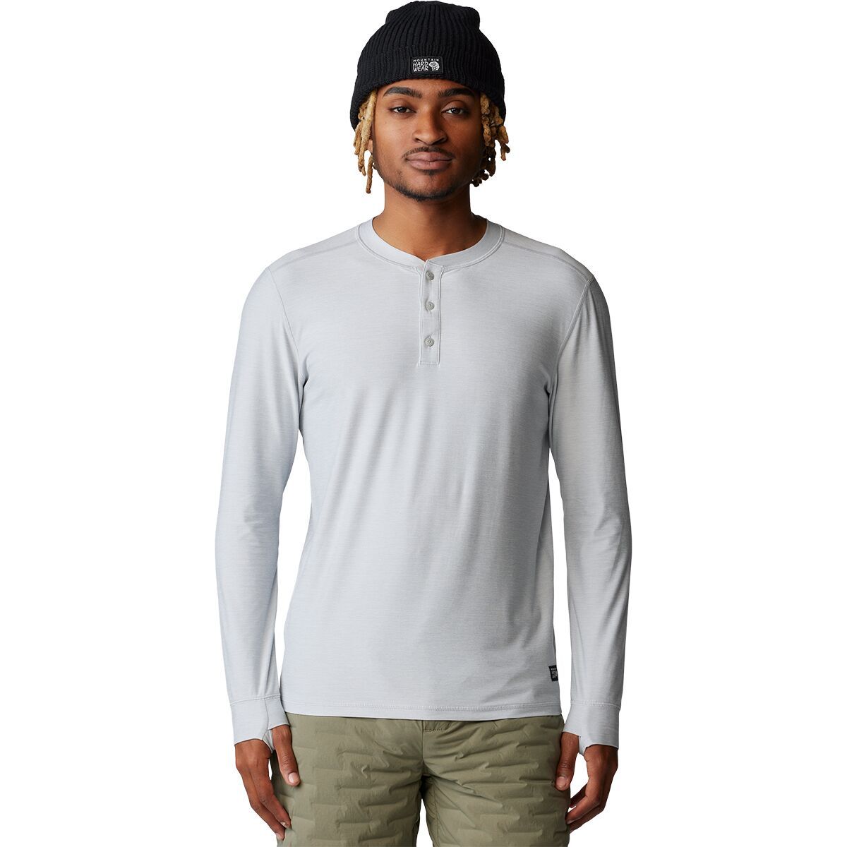 Image of Mountain Hardwear Chill Action Long-Sleeve Crew - Men's Glacial Heather, L