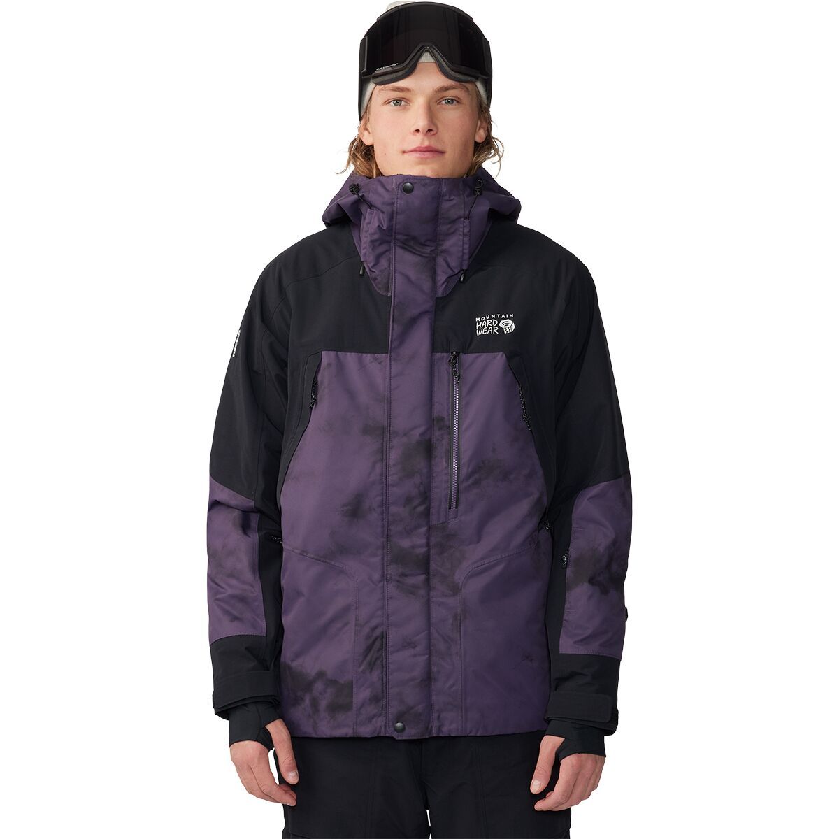 Mountain Hardwear First Tracks Insulated Jacket - Men's Blurple Ice Dye Print, M