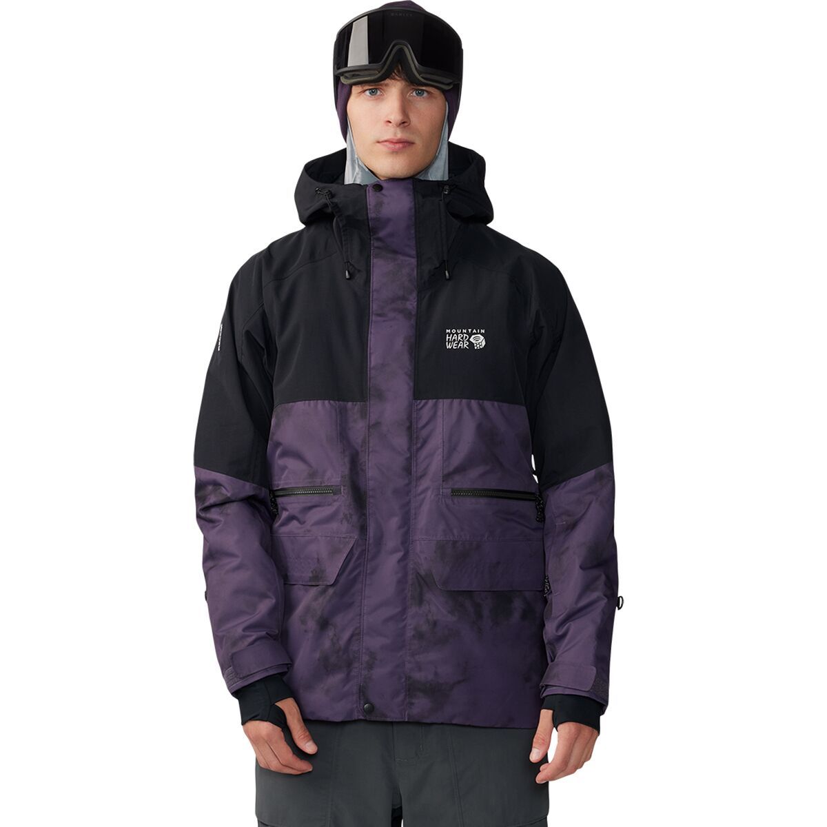 Mountain Hardwear First Tracks Jacket - Men's Blurple Ice Dye Print, S