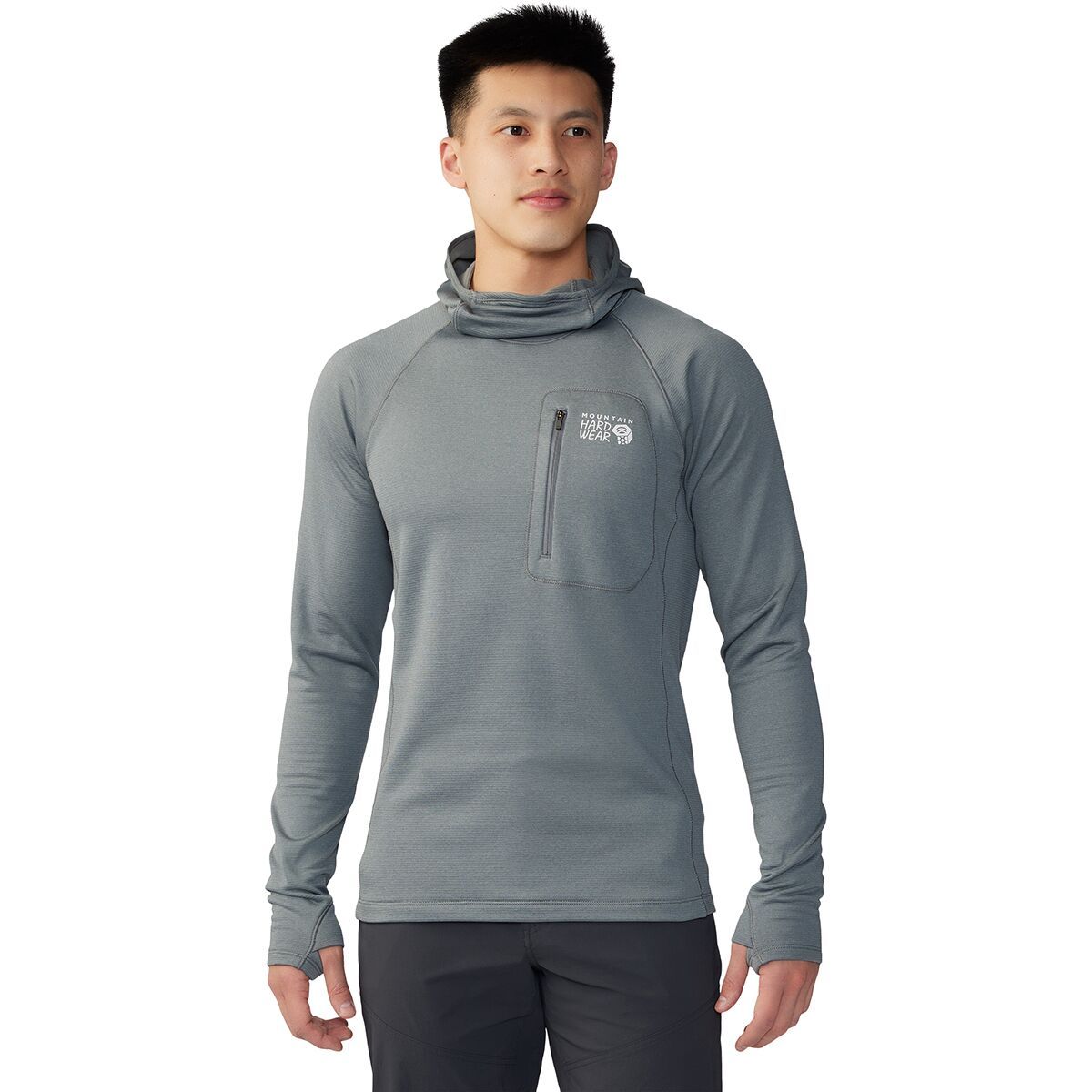 Mountain Hardwear Glacial Trail Hoodie - Men's Foil Grey, S