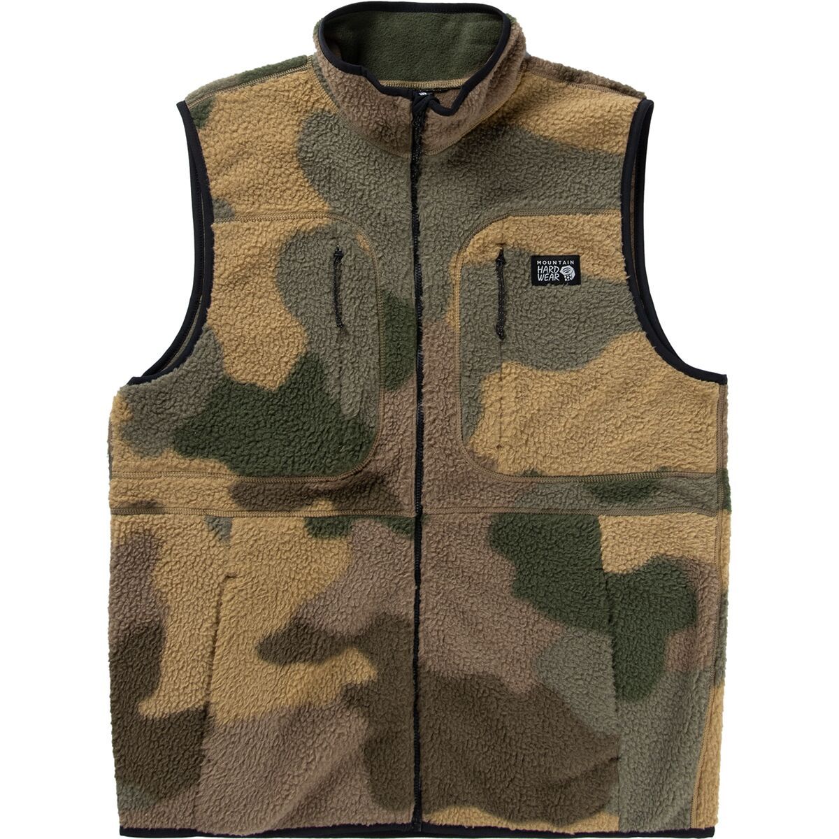 Mountain Hardwear HiCamp Fleece Printed Vest - Men's Sandstorm Flagstone Camo Print, XXL