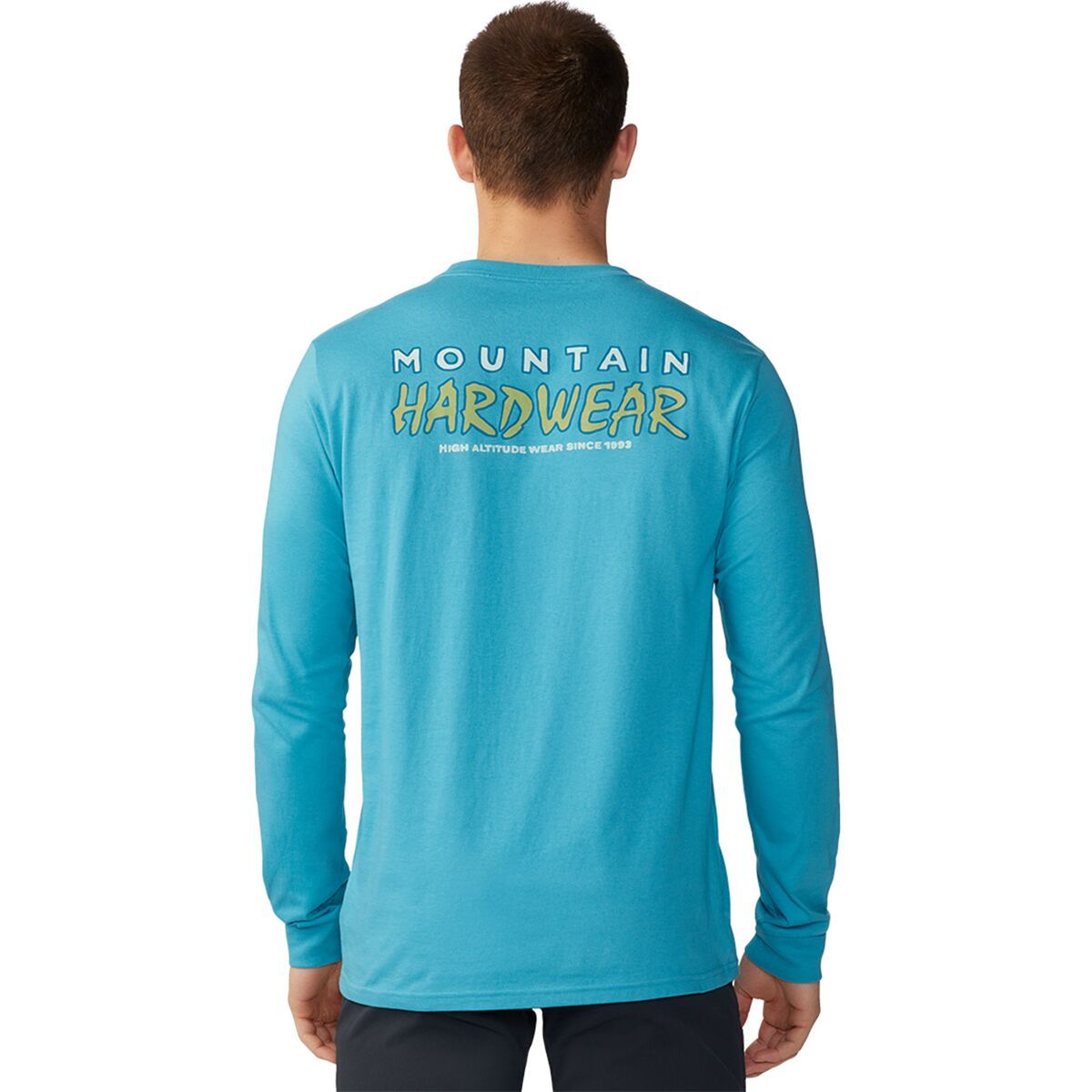 Mountain Hardwear Logo Landscape Long-Sleeve T-Shirt - Men's Teton Blue, S