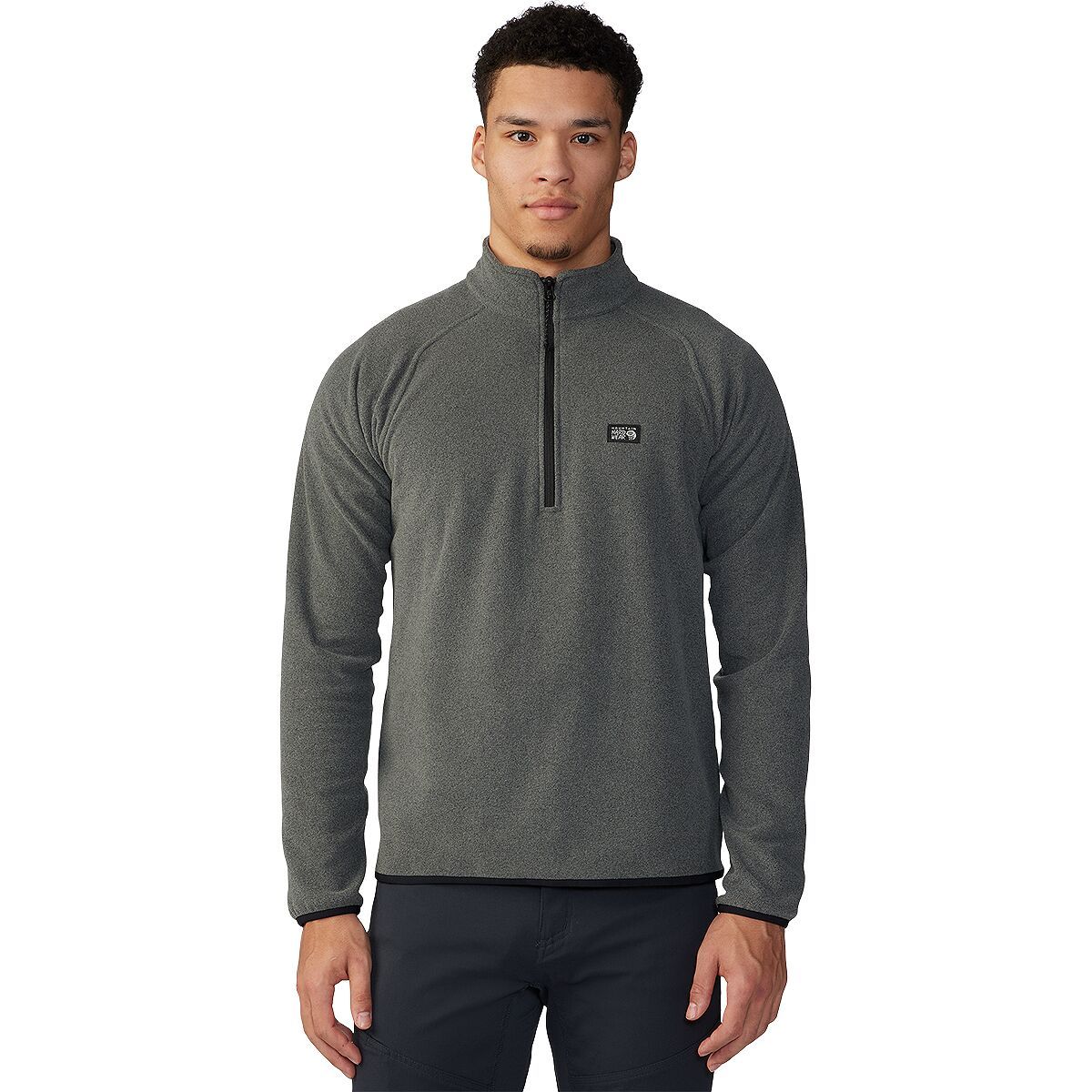 Mountain Hardwear Microchill 1/4-Zip Pullover - Men's Foil Grey Heather, XXL