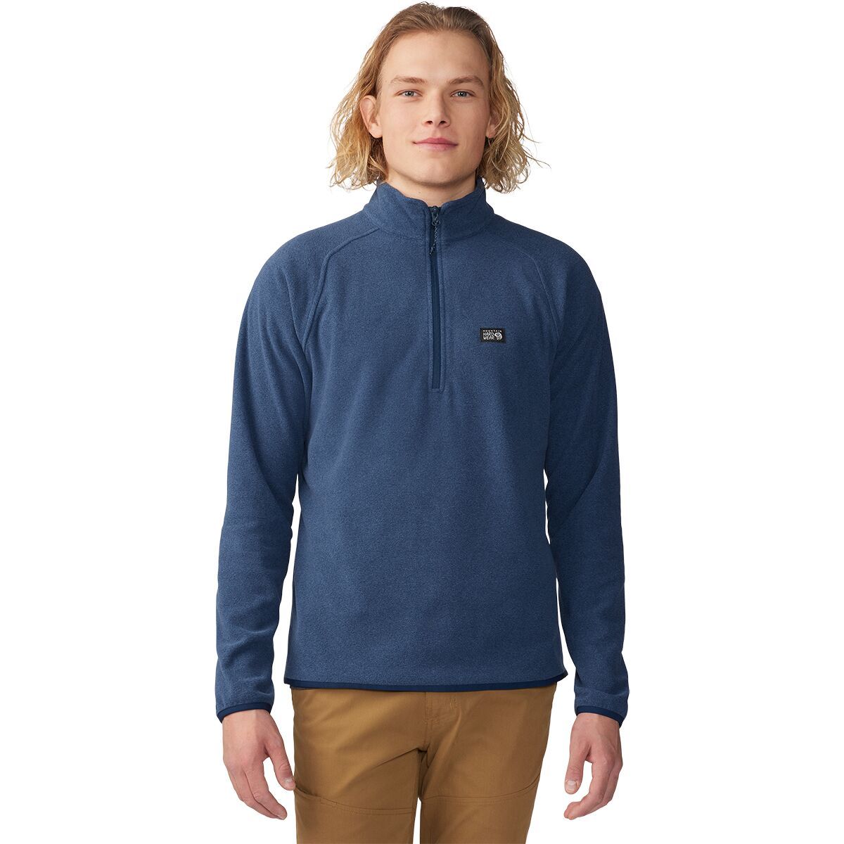 Mountain Hardwear Microchill 1/4-Zip Pullover - Men's Hardwear Navy Heather, S