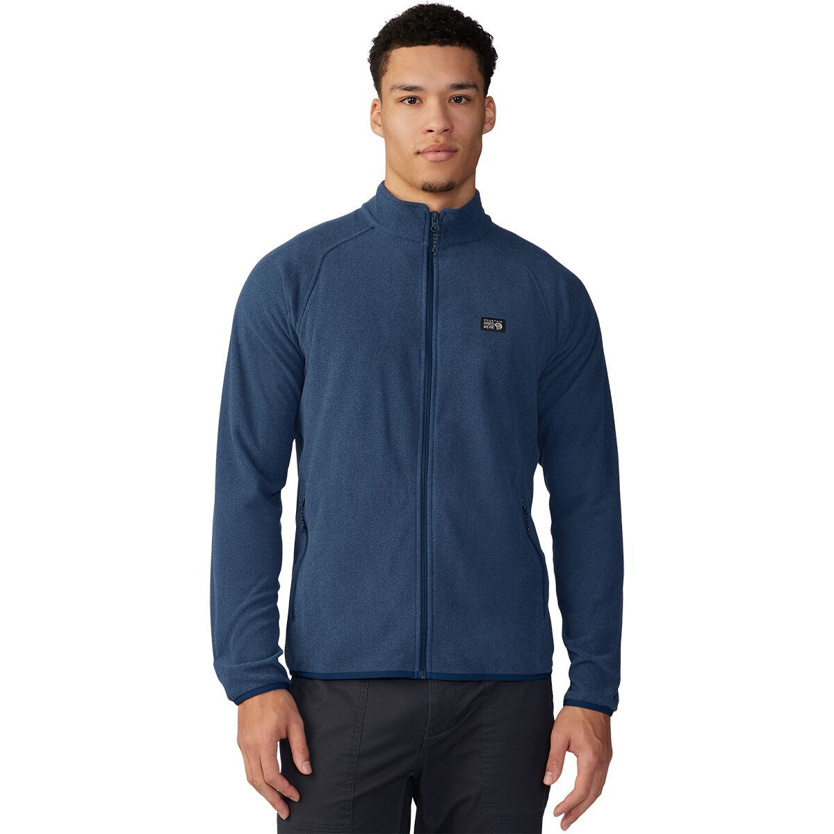 Mountain Hardwear Microchill Full-Zip Jacket - Men's Hardwear Navy Heather, XXL