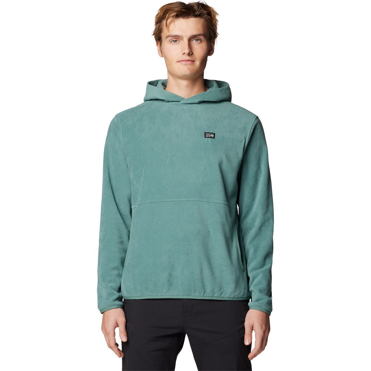 Image of Mountain Hardwear Microchill Hoodie - Men's Blue Pine, L