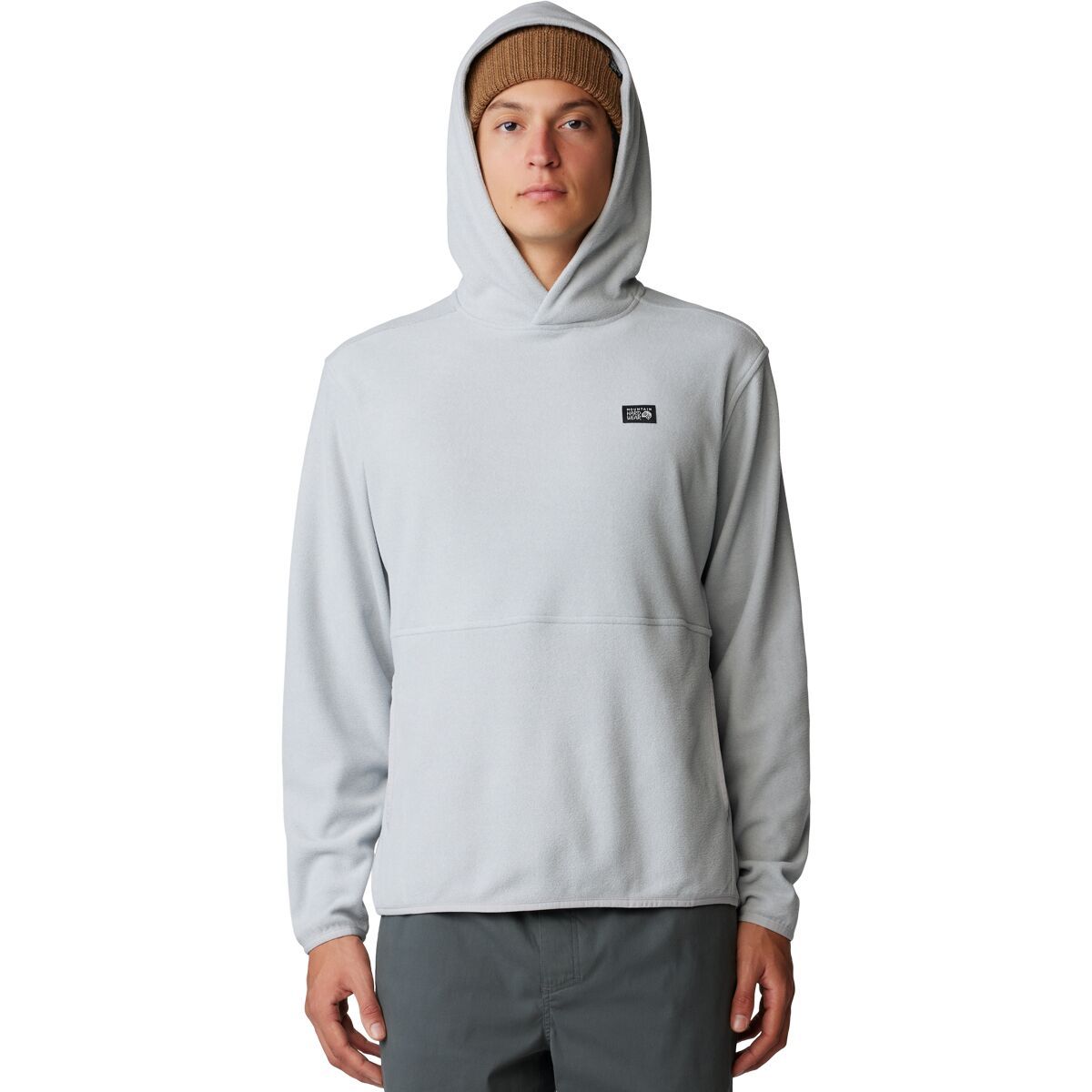 Image of Mountain Hardwear Microchill Hoodie - Men's Glacial Heather, L