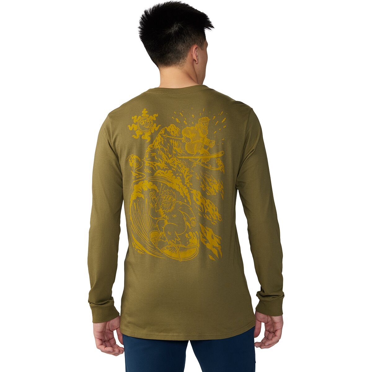 Mountain Hardwear Snow Yeti Long-Sleeve Shirt - Men's Combat Green, XL