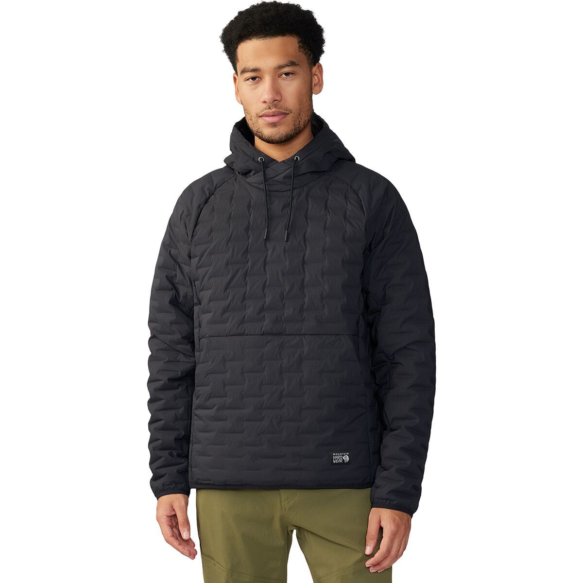 Mountain Hardwear Stretchdown Light Pullover Hoodie - Men's Black, XXL