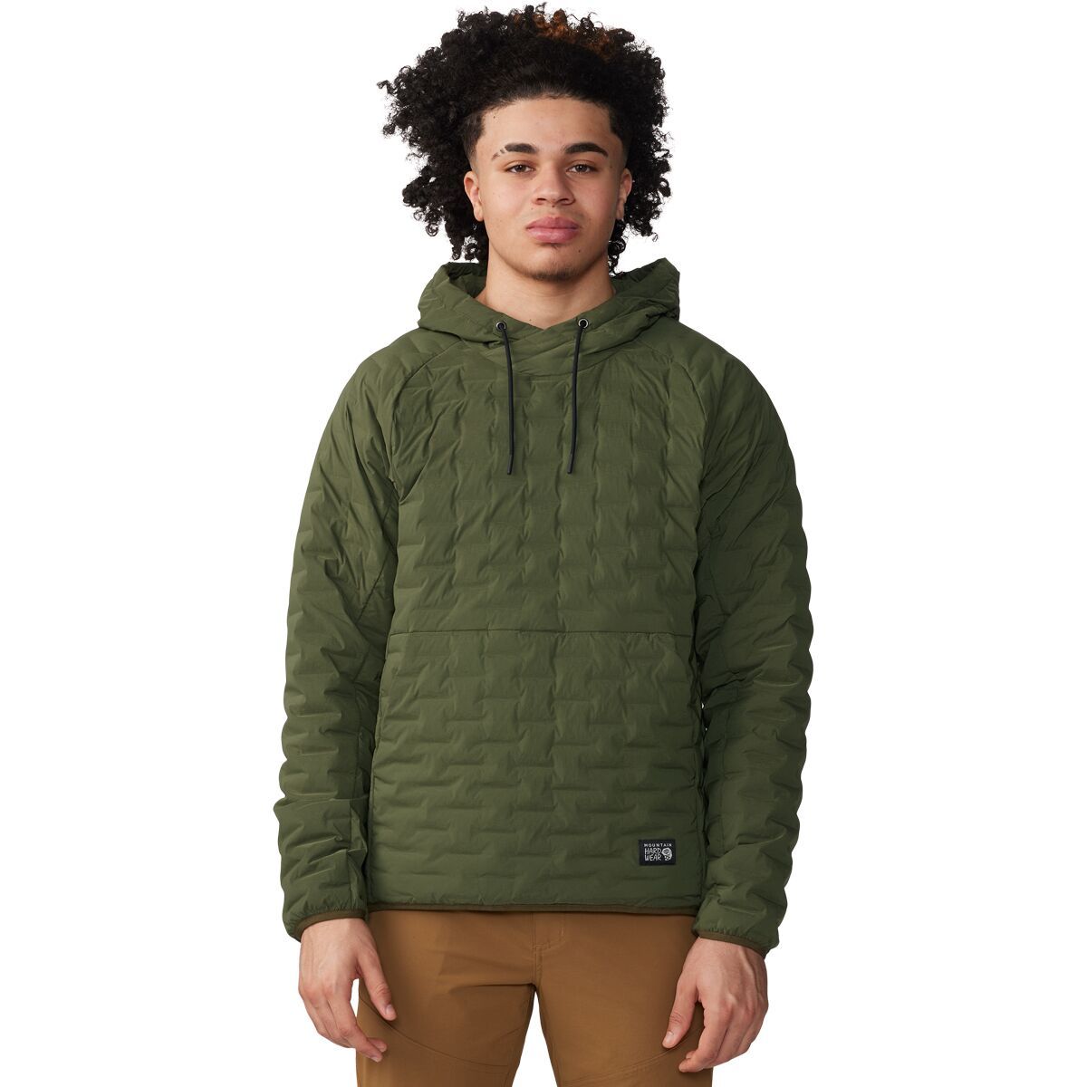 Mountain Hardwear Stretchdown Light Pullover Hoodie - Men's Surplus Green, S