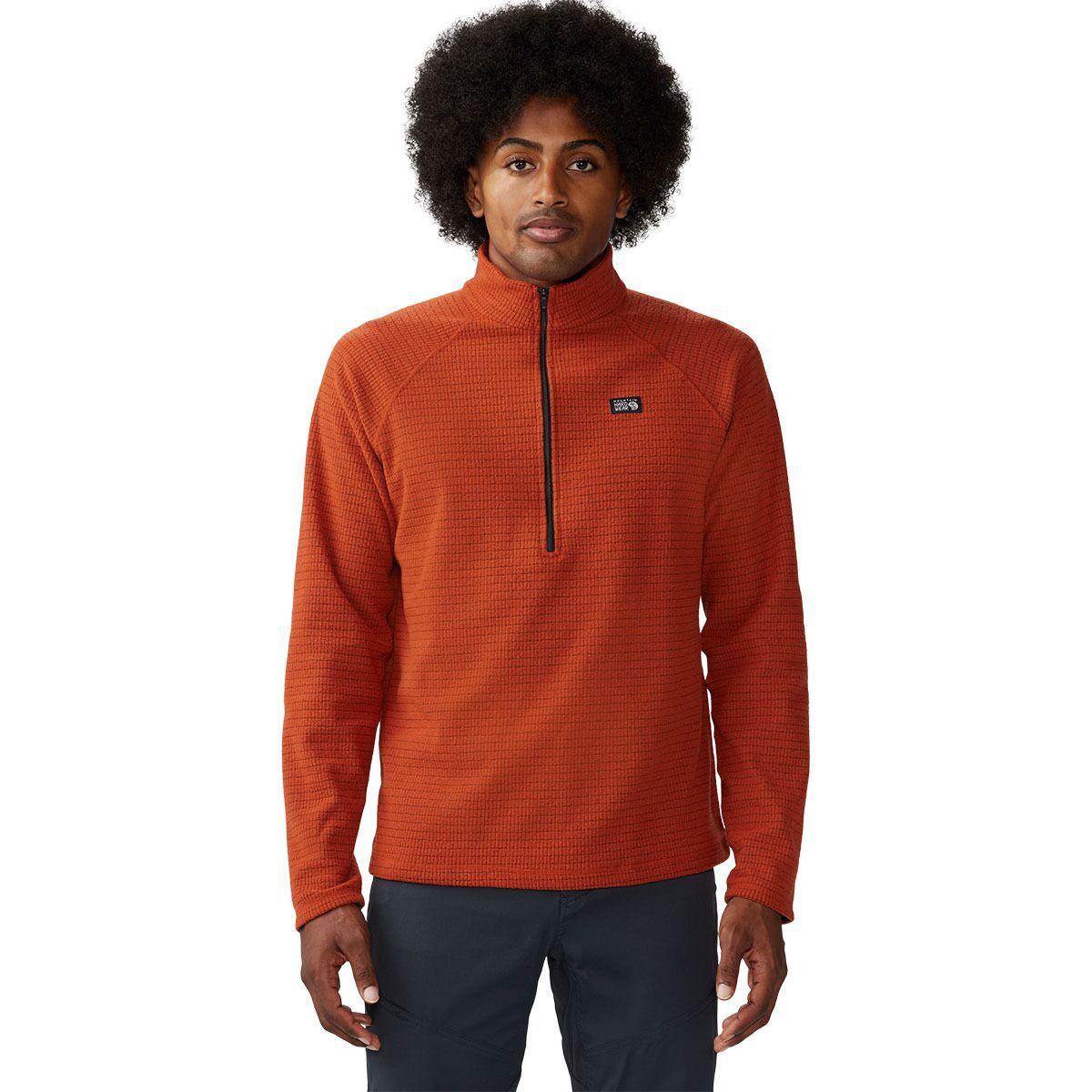 Mountain Hardwear Summit Grid 1/2-Zip Fleece Jacket - Men's Dark Copper, M