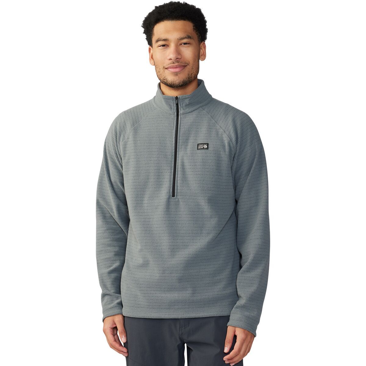 Mountain Hardwear Summit Grid 1/2-Zip Fleece Jacket - Men's Foil Grey, L