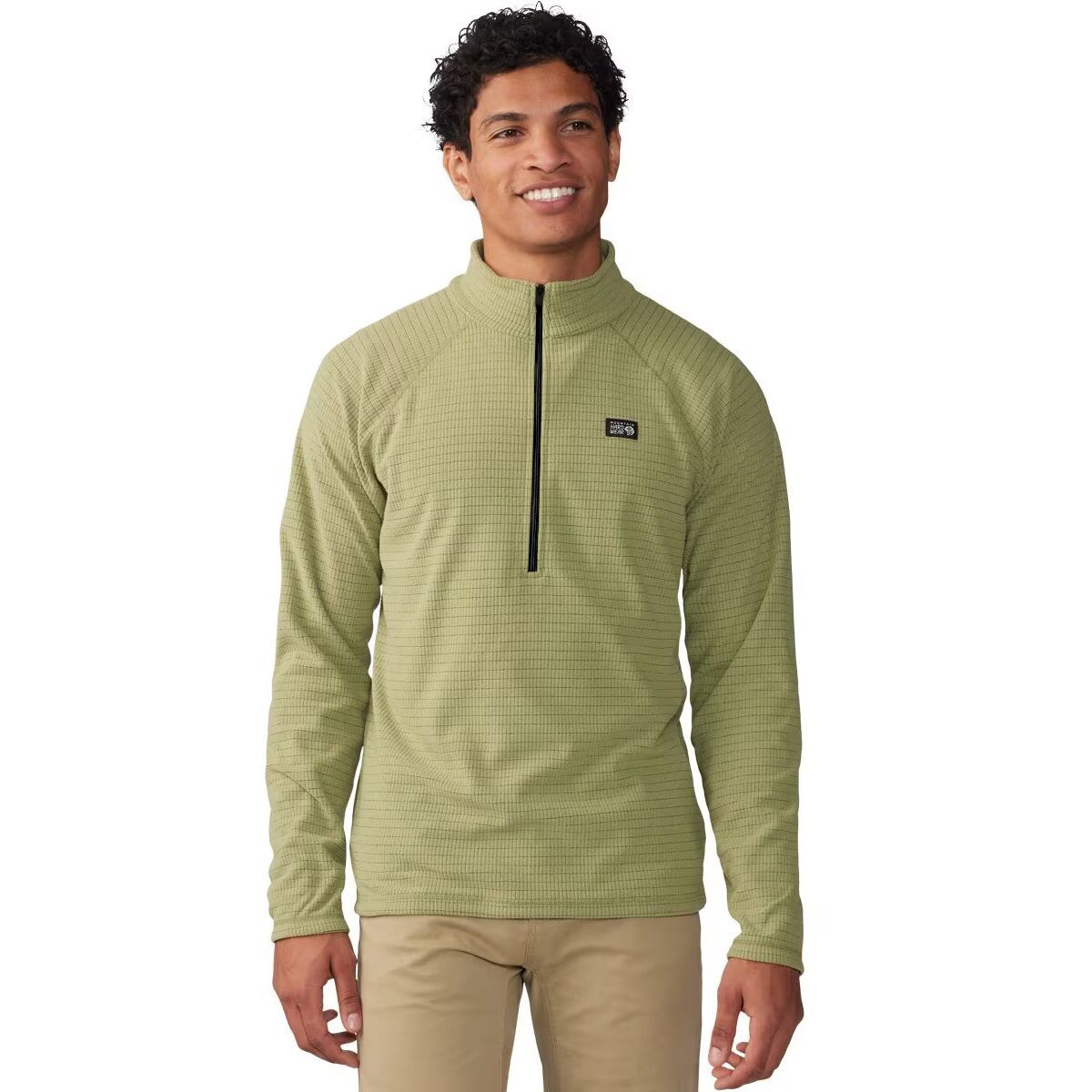 Mountain Hardwear Summit Grid 1/2-Zip Fleece Jacket - Men's Foil Grey, XXL