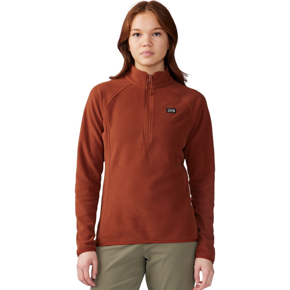 Mountain Hardwear Microchill 1/4-Zip Pullover - Women's Iron Oxide, M