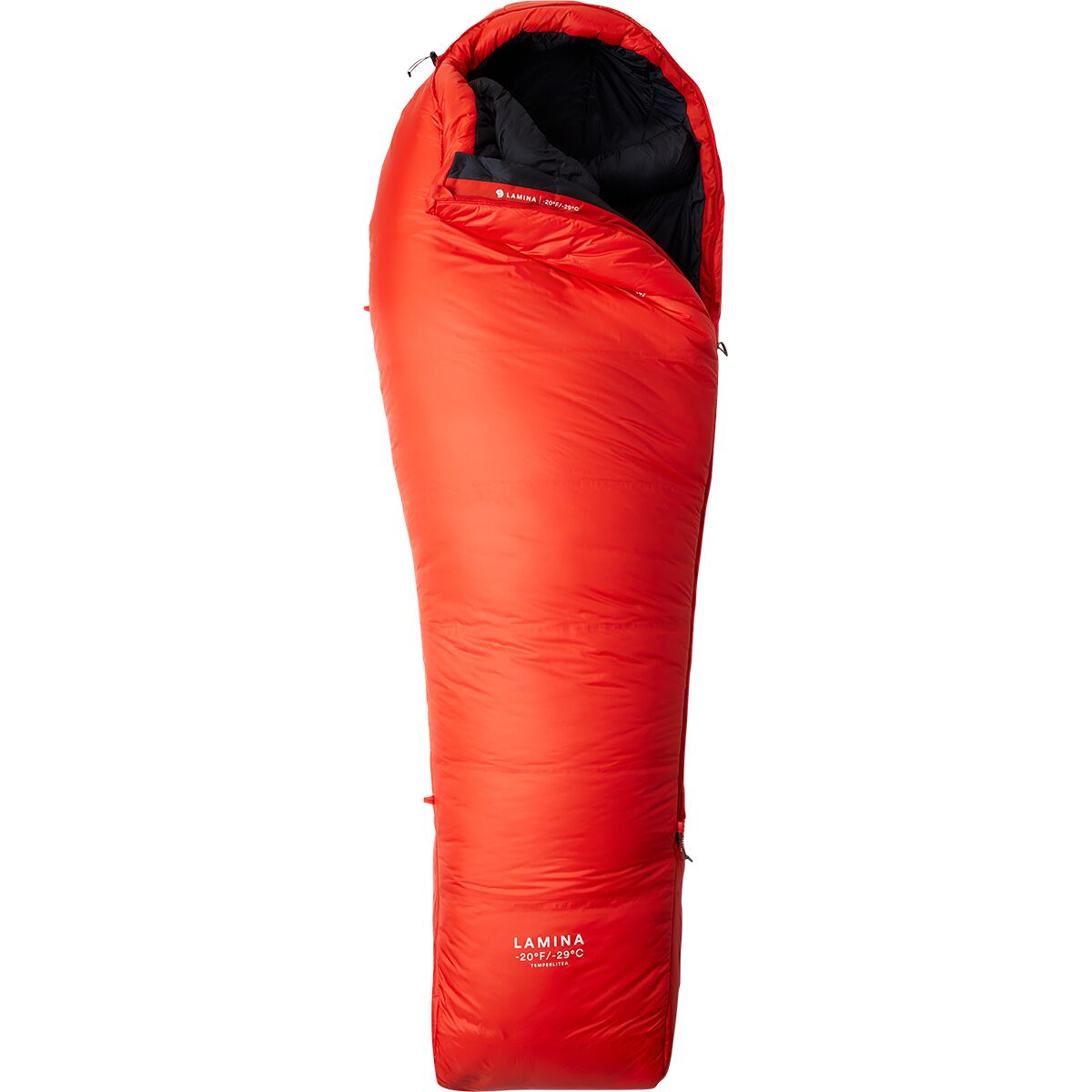 Image of Mountain Hardwear Lamina Sleeping Bag: -20F Synthetic Fiery Red, Reg/Left Zip