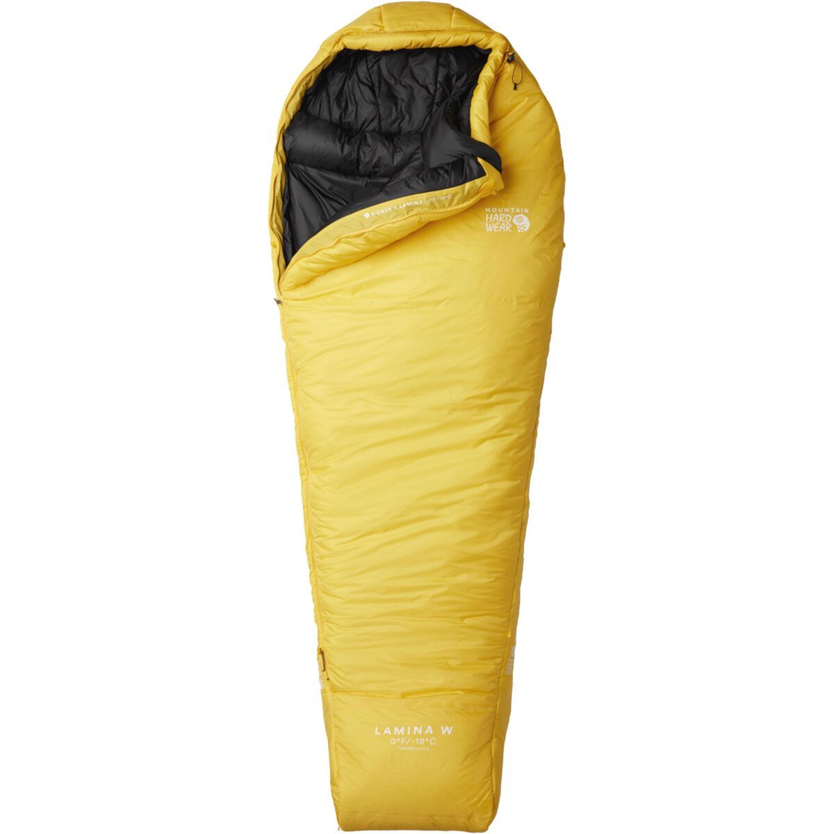 Mountain Hardwear Lamina 0F Sleeping Bag - Women's Mustard, Reg/Right Zip