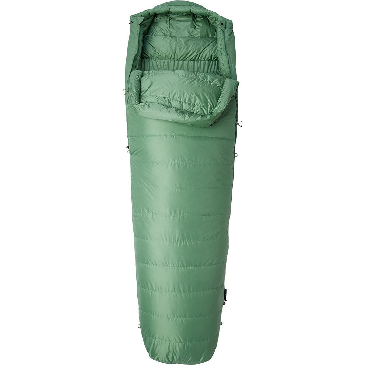 Image of Mountain Hardwear Yawn Patrol 15F Down Sleeping Bag Aloe, Long/Right Zip