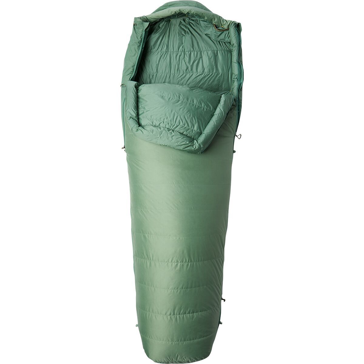 Image of Mountain Hardwear Yawn Patrol 30F Down Sleeping Bag Aloe, Long/Right Zip