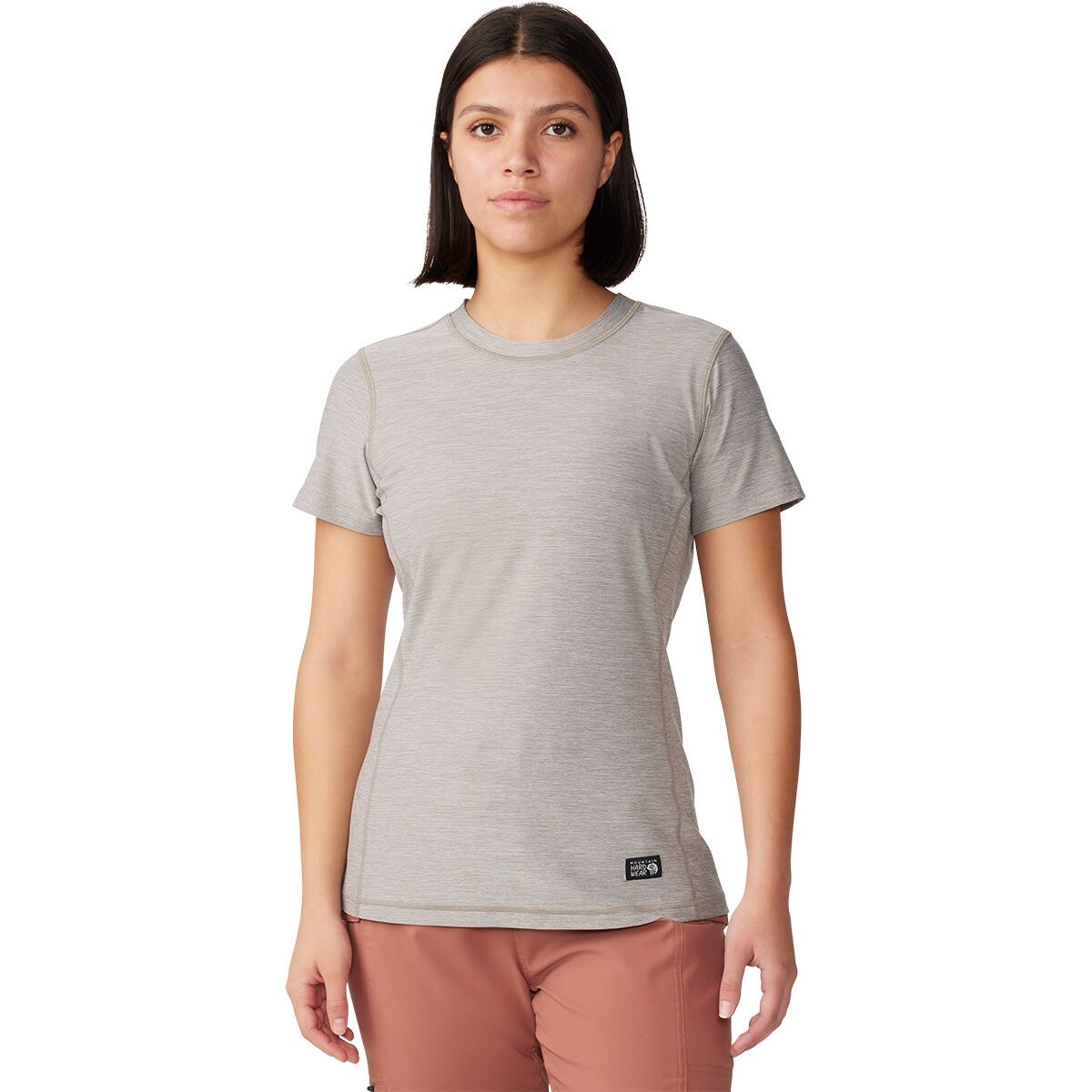 Mountain Hardwear Chillaction Short-Sleeve Top - Women's Dunes Heather, XS