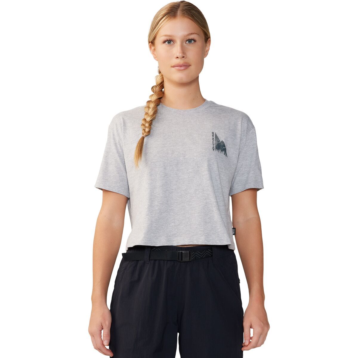 売れ筋商品|||マウンテンハードウェア カットソー トップス レディース Jagged Peak Boxy Crop Short-Sleeve Top - Women's Hardwear Grey Heather Mountain Hardwear Jagged Peak Boxy Crop Short-Sleeve Top