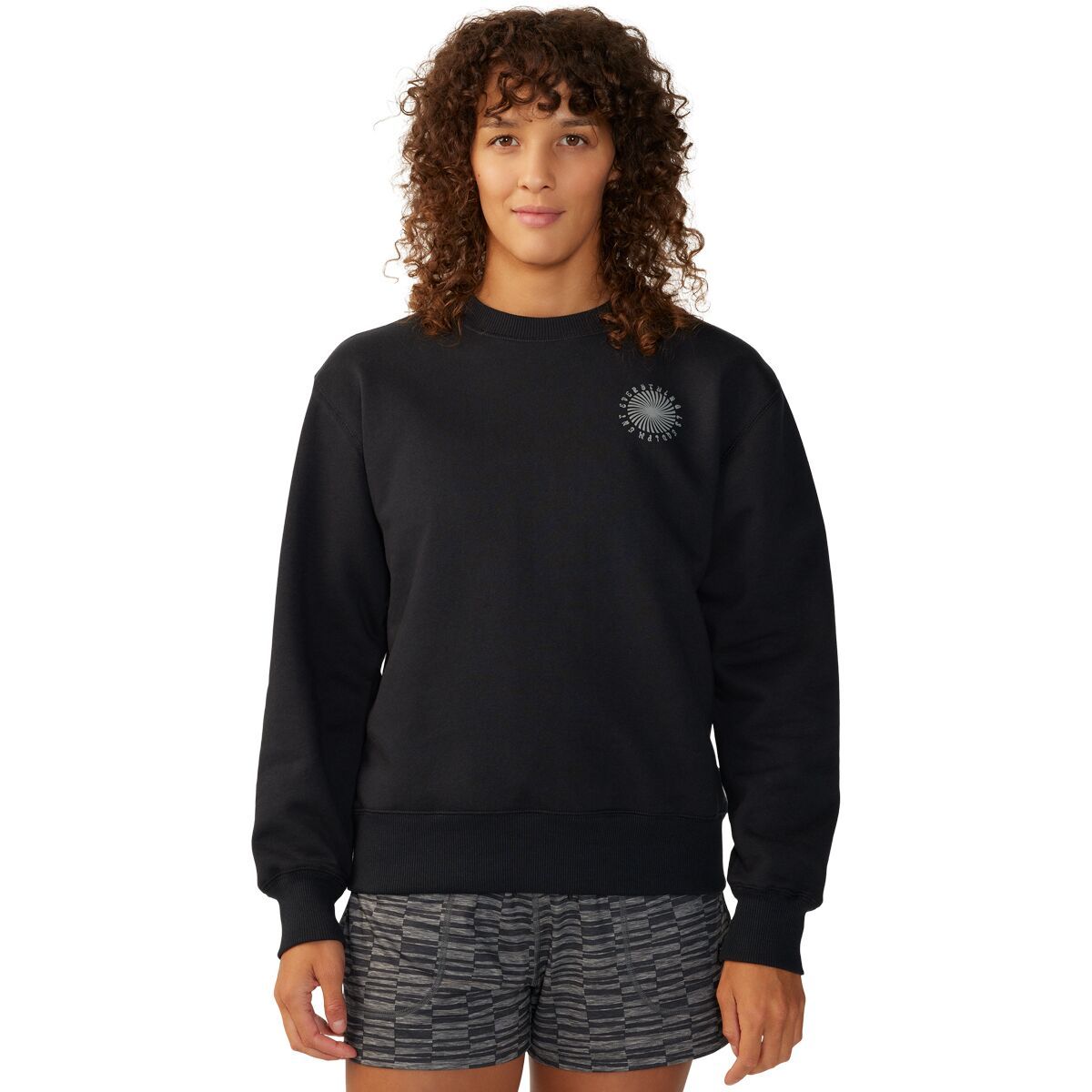 Mountain Hardwear Spiral Pullover Crew Sweatshirt - Women's Black, S