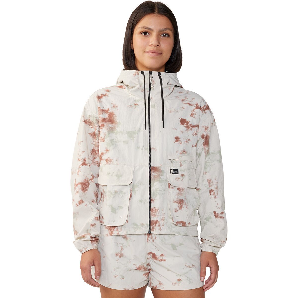 Image of Mountain Hardwear Stryder Full Zip Jacket - Women's Dark Quartz Nebula Dye Print, M