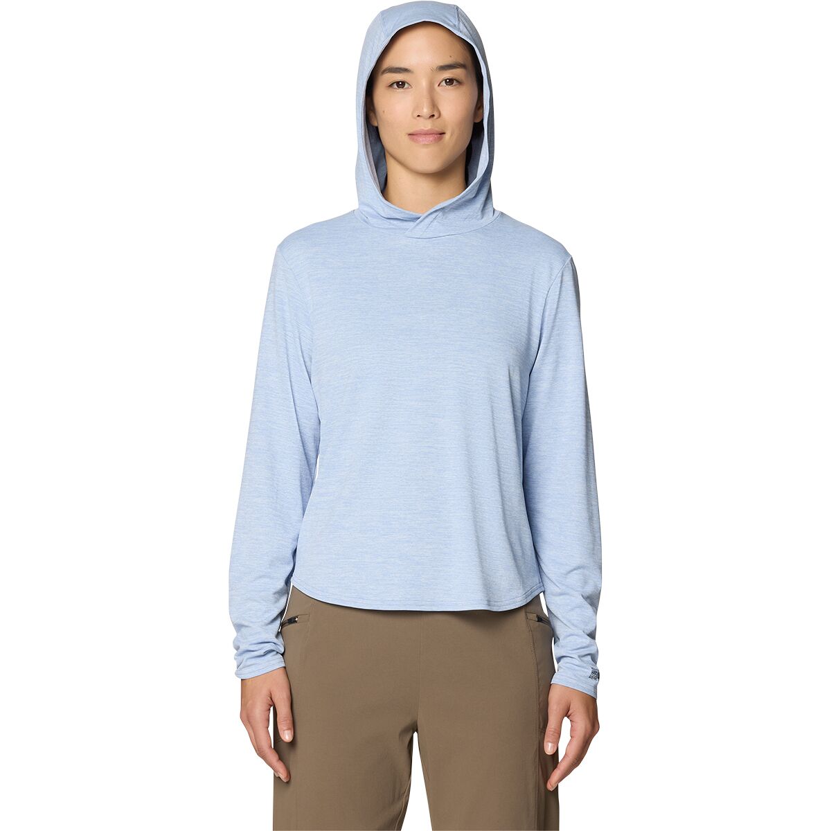 Image of Mountain Hardwear Sunblocker Long Sleeve Hoodie - Women's Beach Breeze, L