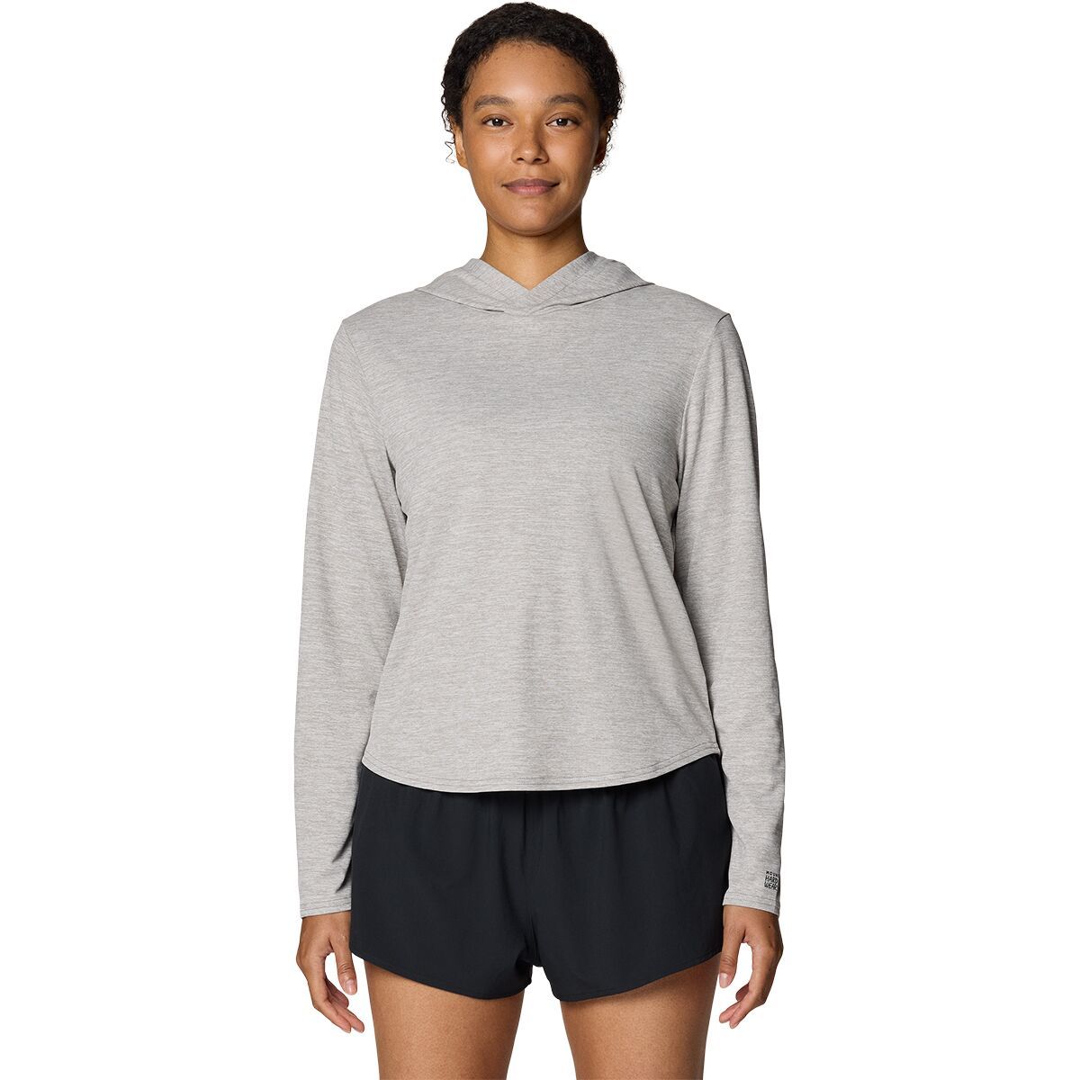 Image of Mountain Hardwear Sunblocker Long Sleeve Hoodie - Women's Half Moon Grey, XL