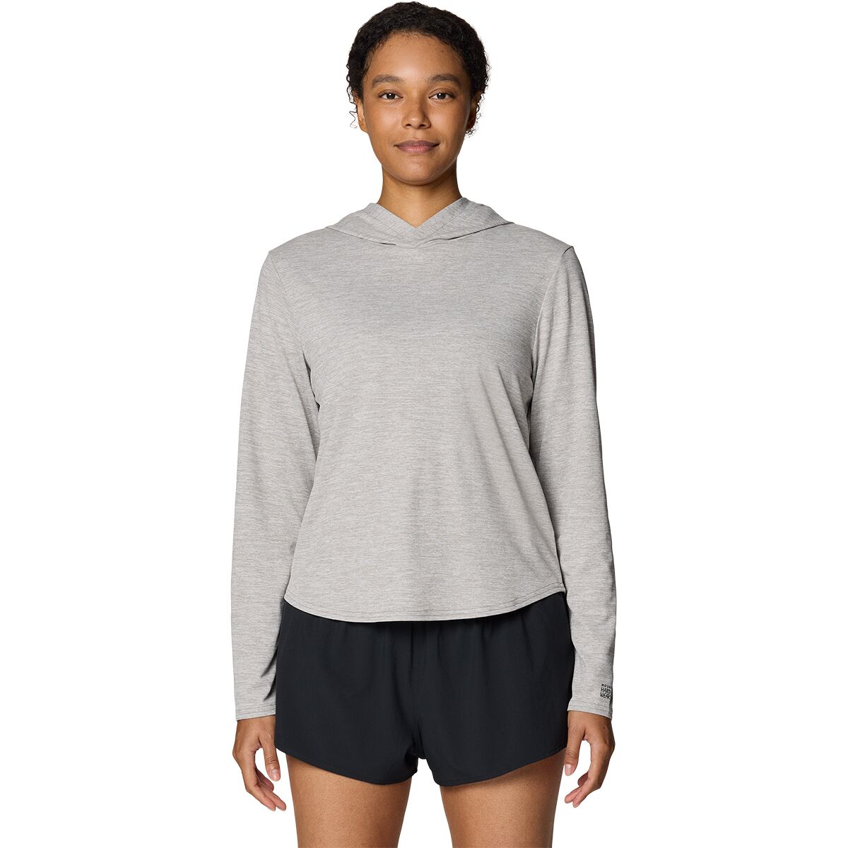 Image of Mountain Hardwear Sunblocker Long Sleeve Hoodie - Women's Half Moon Grey, S