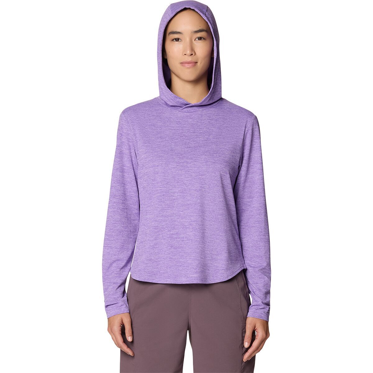 Image of Mountain Hardwear Sunblocker Long Sleeve Hoodie - Women's Harbor Violet, M