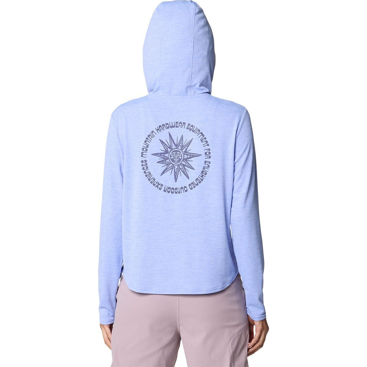 Mountain Hardwear Sunblocker Long Sleeve Hoodie - Women's Light Illusion Heather, XS