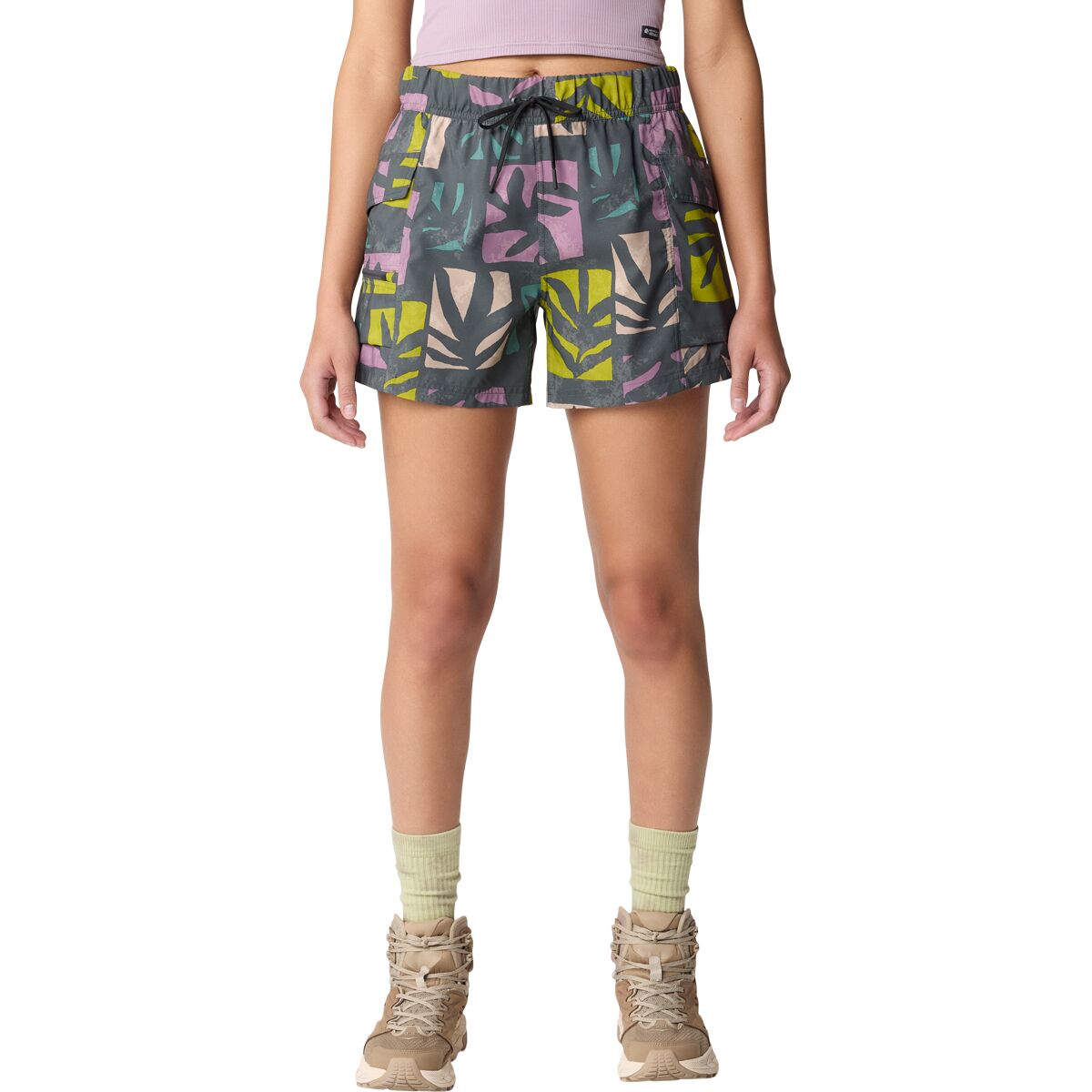 Image of Mountain Hardwear Trail Sender Short - Women's Volcanic Meadows Print, L/Reg