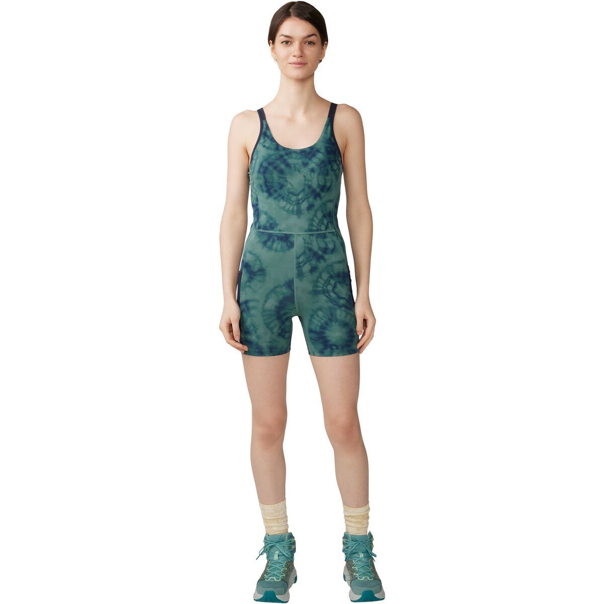 Mountain Hardwear Yuba Trail Onesie - Women's Blue Pine Spore Dye Print, XL/Reg