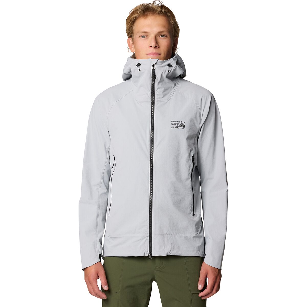 Image of Mountain Hardwear Chockstone Alpine LT Hooded Jacket - Men's Glacial, XL