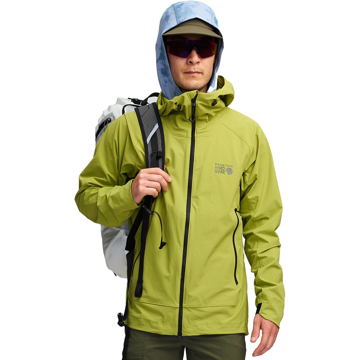 Image of Mountain Hardwear Chockstone Alpine LT Hooded Jacket - Men's Moon Moss, XXL