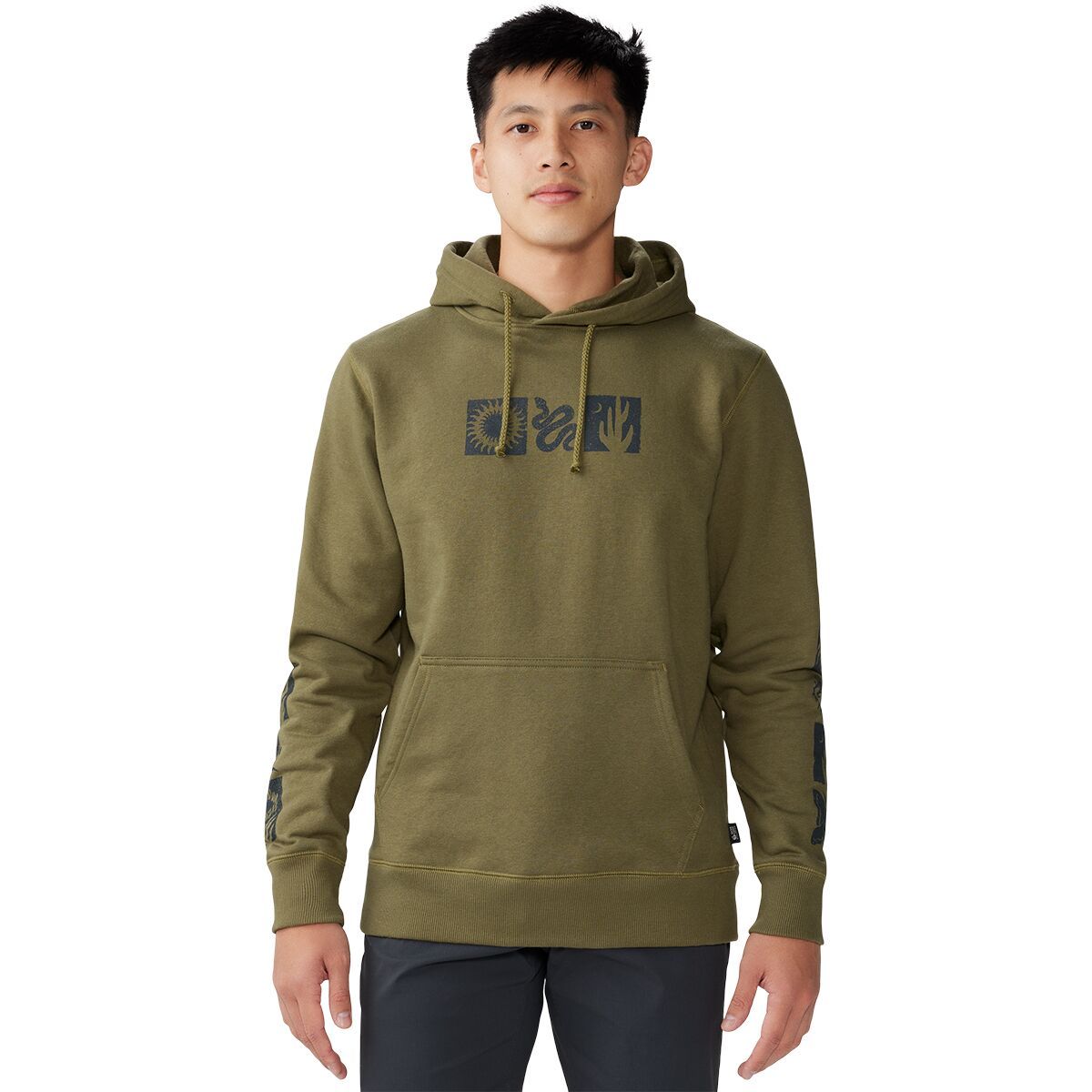 Mountain Hardwear Desert Check Pullover Hoodie - Men's Combat Green, S