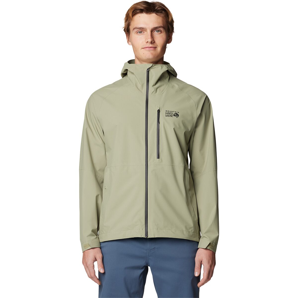 Image of Mountain Hardwear Stretch Ozonic Jacket - Men's Mantis Green, S